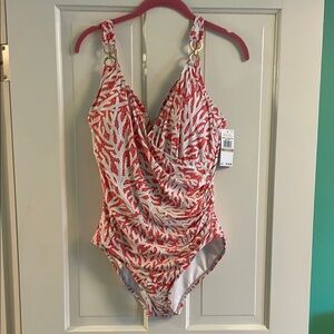 NWT MK Michael Kors One Piece Swimsuit